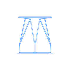 Furniture Side Tables Polygon Wire Table Small Stencil Svg Vector, Free Vectors File